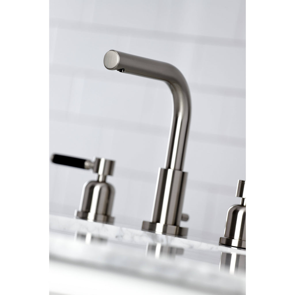 8x22 Widespread Bathroom Faucet, Brushed Nickel F173