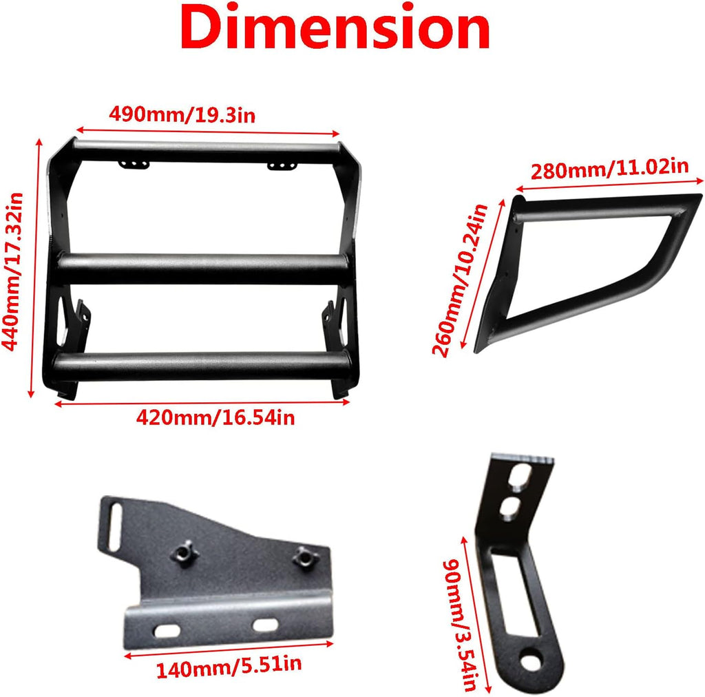 Front Bumper Brush Guard for Polaris Sportsman 450 500 HO 600 700 Twin 800 EFI A295