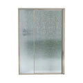 Framed Pivot Shower Door Nickel with Rain Glass Pattern V523