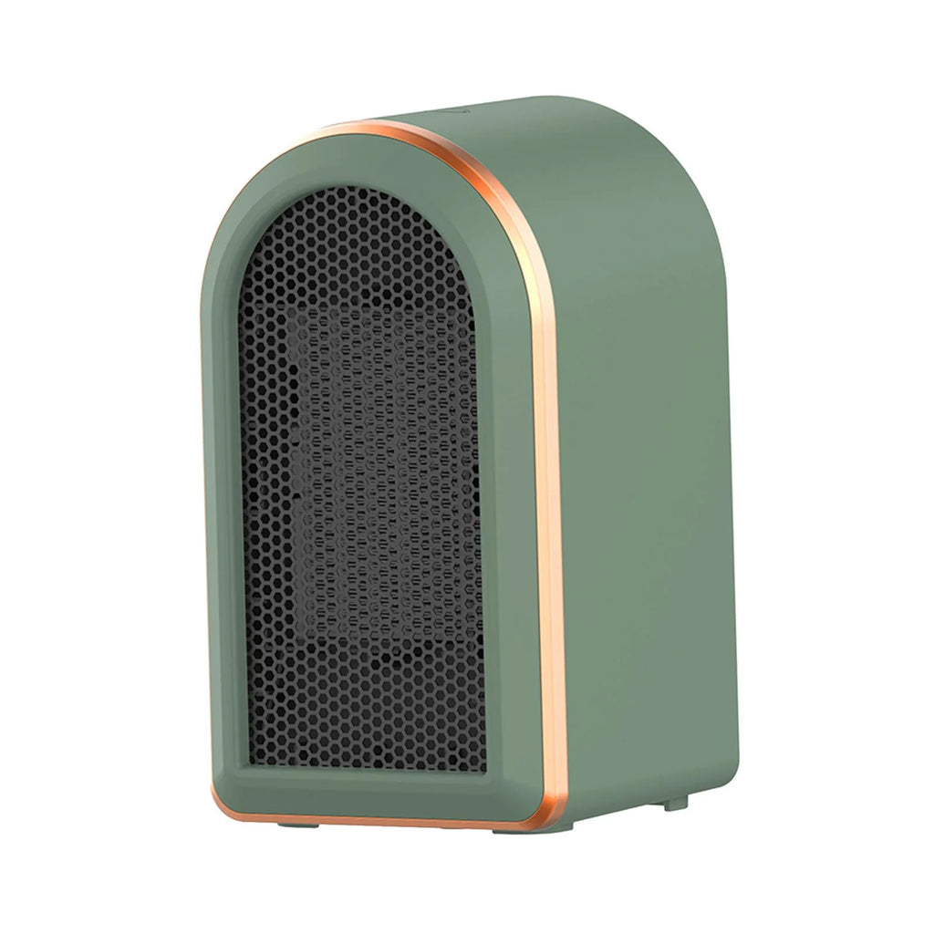 Green Mini Heater Fan with Tip Over Protection X75154
