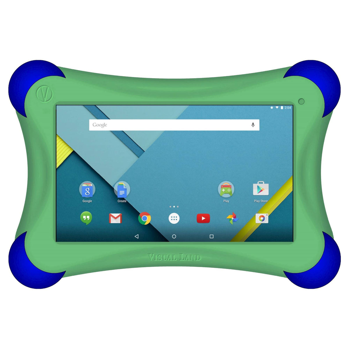 Green 7-Inch 16GB Android Tablet with Bumper J438