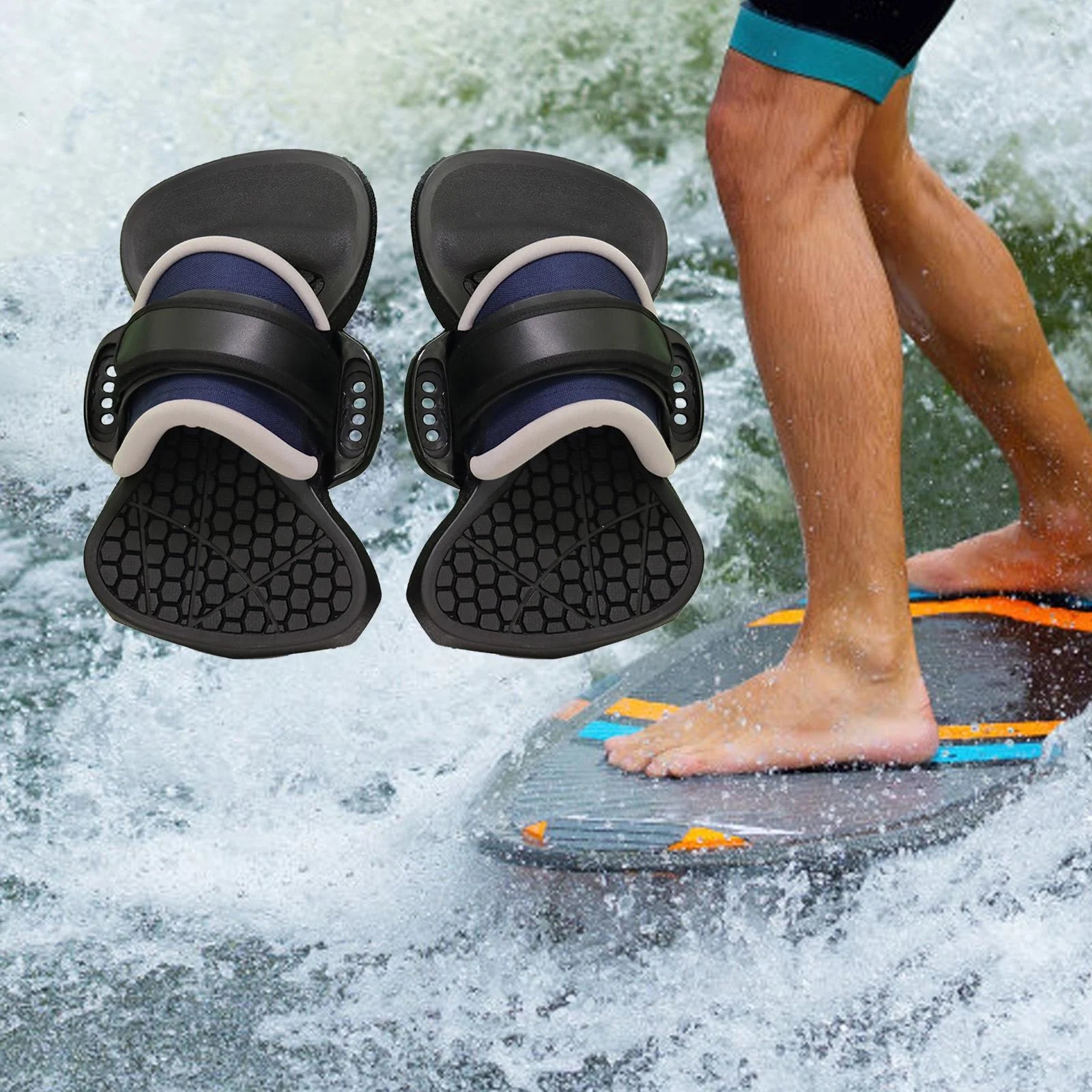 Black Multifunctional Non Slip Adjustable Foot Covers for Surf Board P383