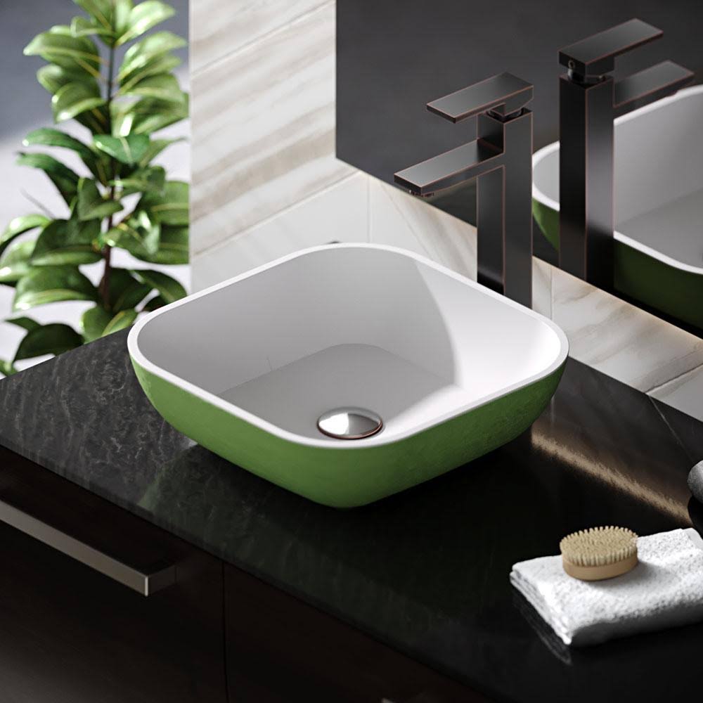 Stone Composite Square Vessel Sink O175