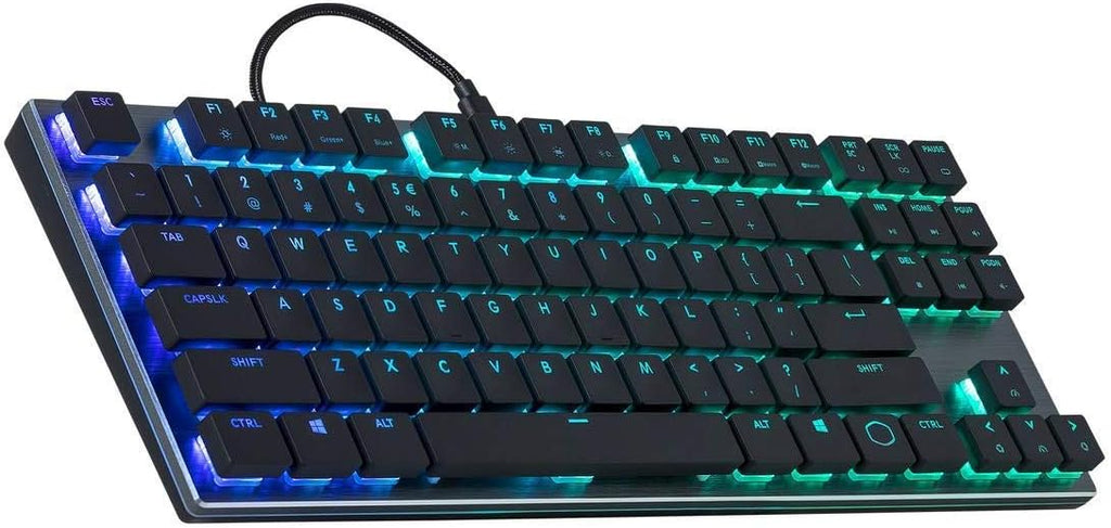 Renewed Tenkeyless Mechanical Keyboard with Cherry MX Low Profile Switches W2193
