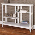 White/Silver Brushed Metallic Tables F7157