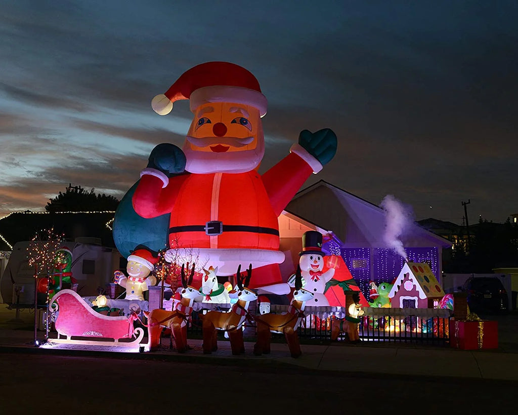 Giant Yard Inflatable Santa Claus with Blower 26' T684