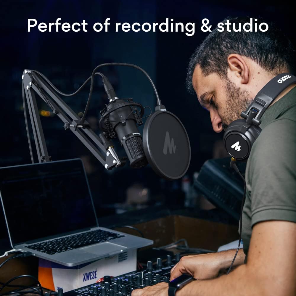 XLR Condenser Microphone Kit, Cardioid Studio Condenser Recording Mic, Pack of 2 R570671