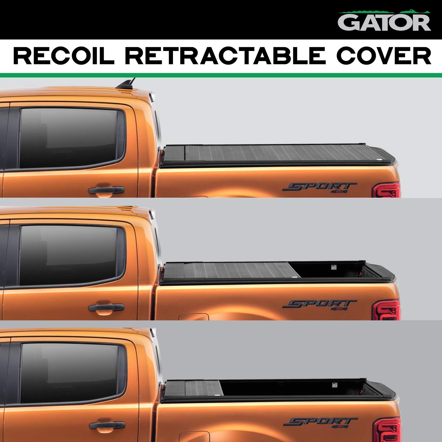 Retractable Truck Bed Tonneau Cover B2594
