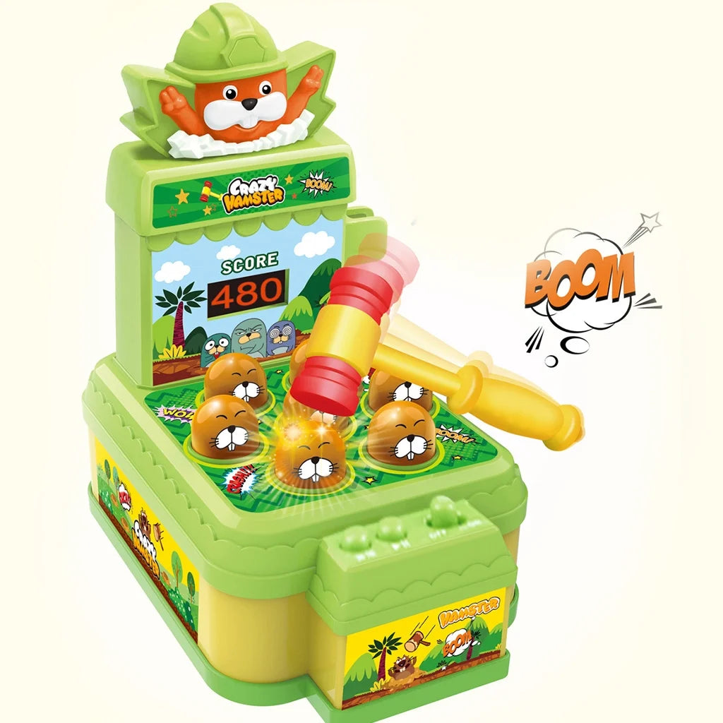 Electronic Arcade Whack A Mole Game Toy with Hammer O58209