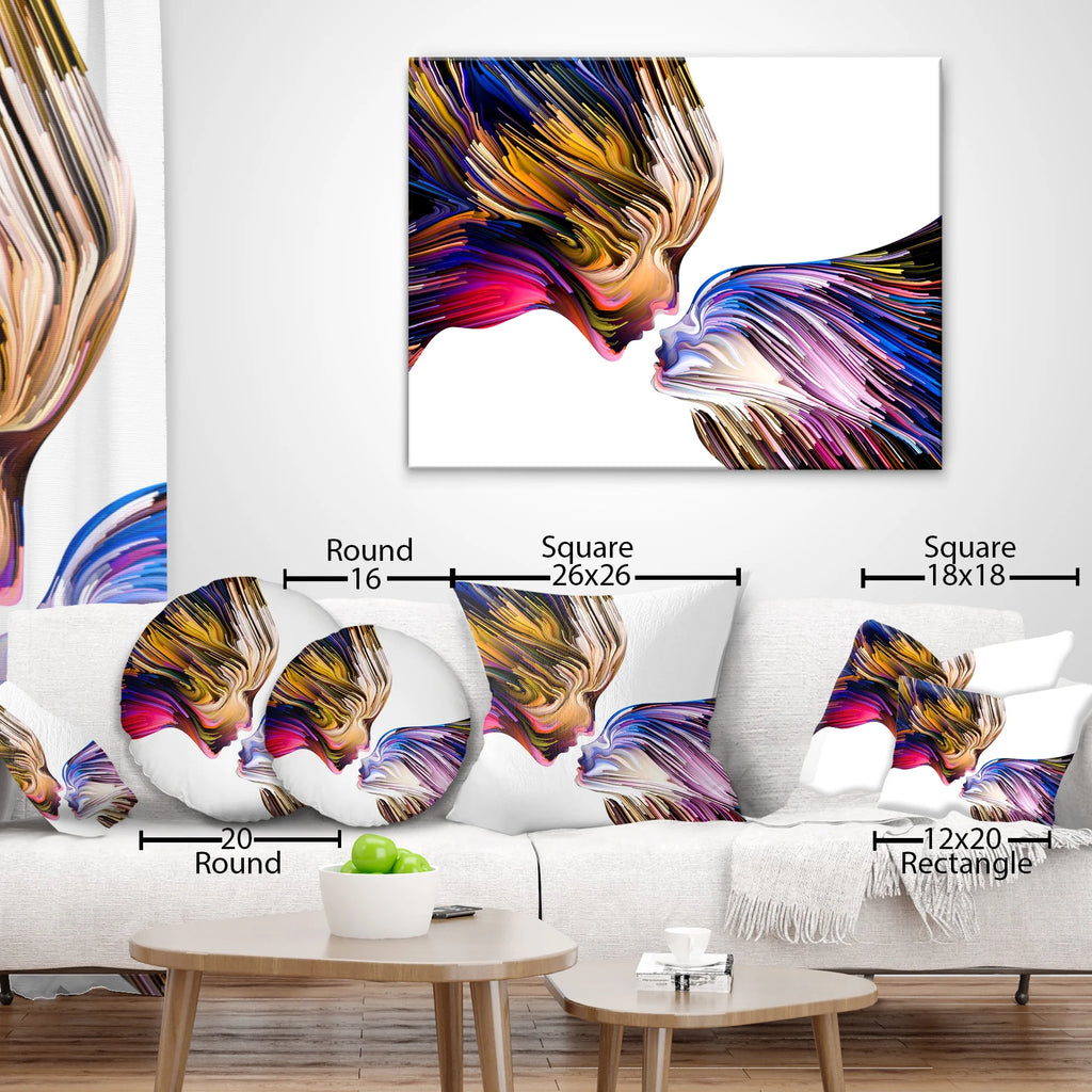 Purple Shade in Antelope Canyon Landscape Photography Throw Pillow Y109