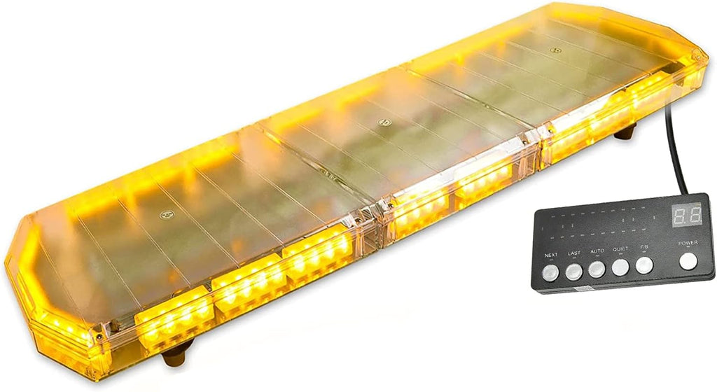 Amber 88 LED Waterproof Strobe Light Bar G326