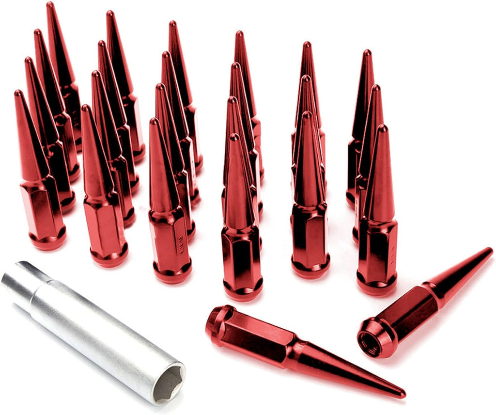 24 Chrome Spike Lug Nuts 1/2-20 Taper Z8639