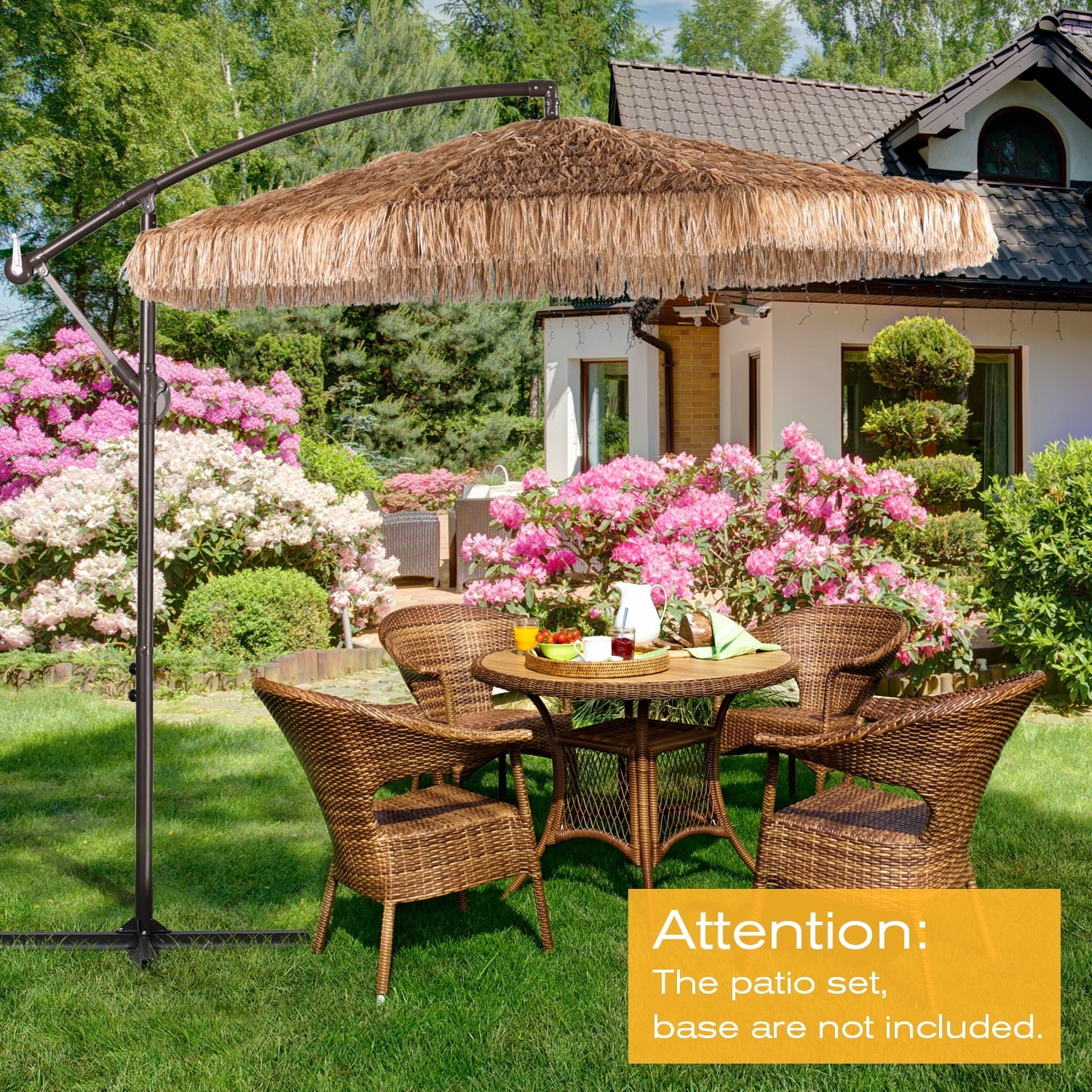 9 FT Thatch Tiki Umbrella U503