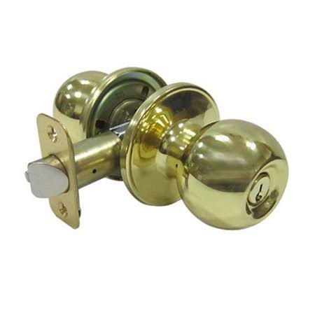 Polished Brass Keyed Entry Knobset (Case of 3) G620