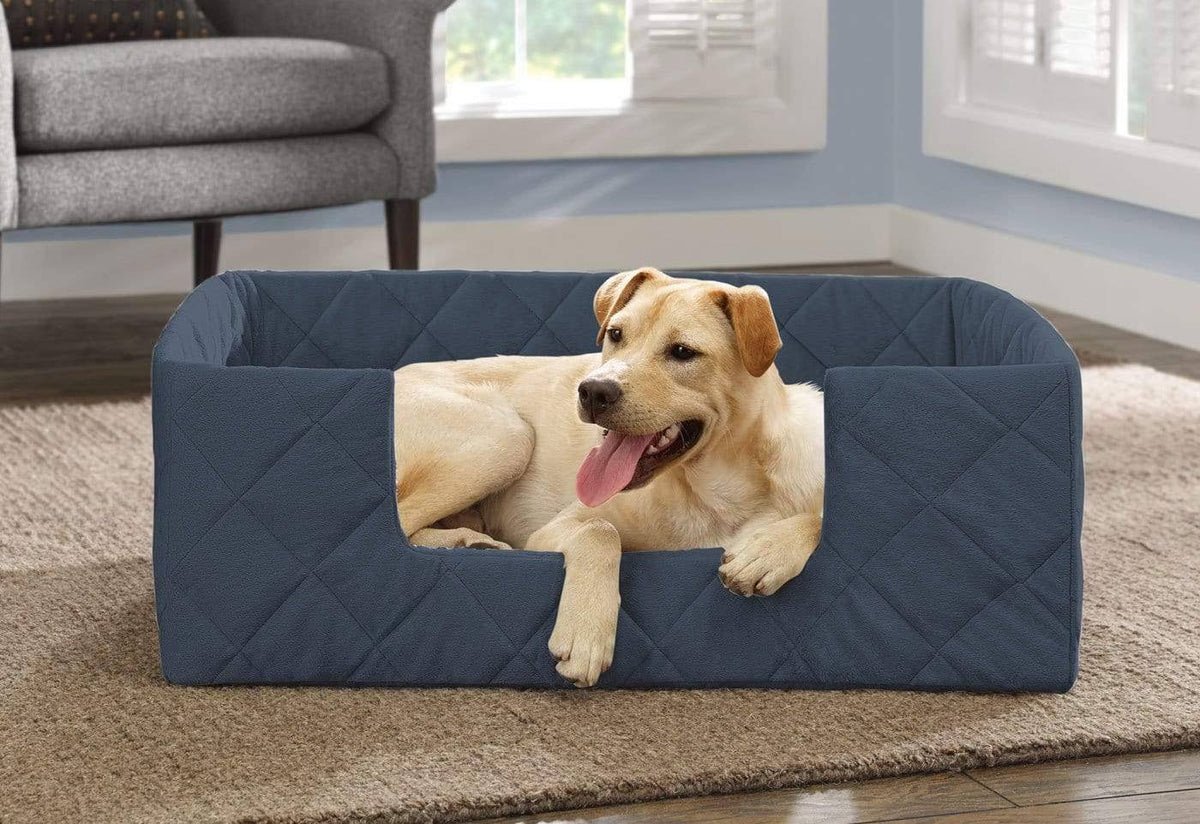 Portable Orthopedic Pet Bed, Storm Blue I544862