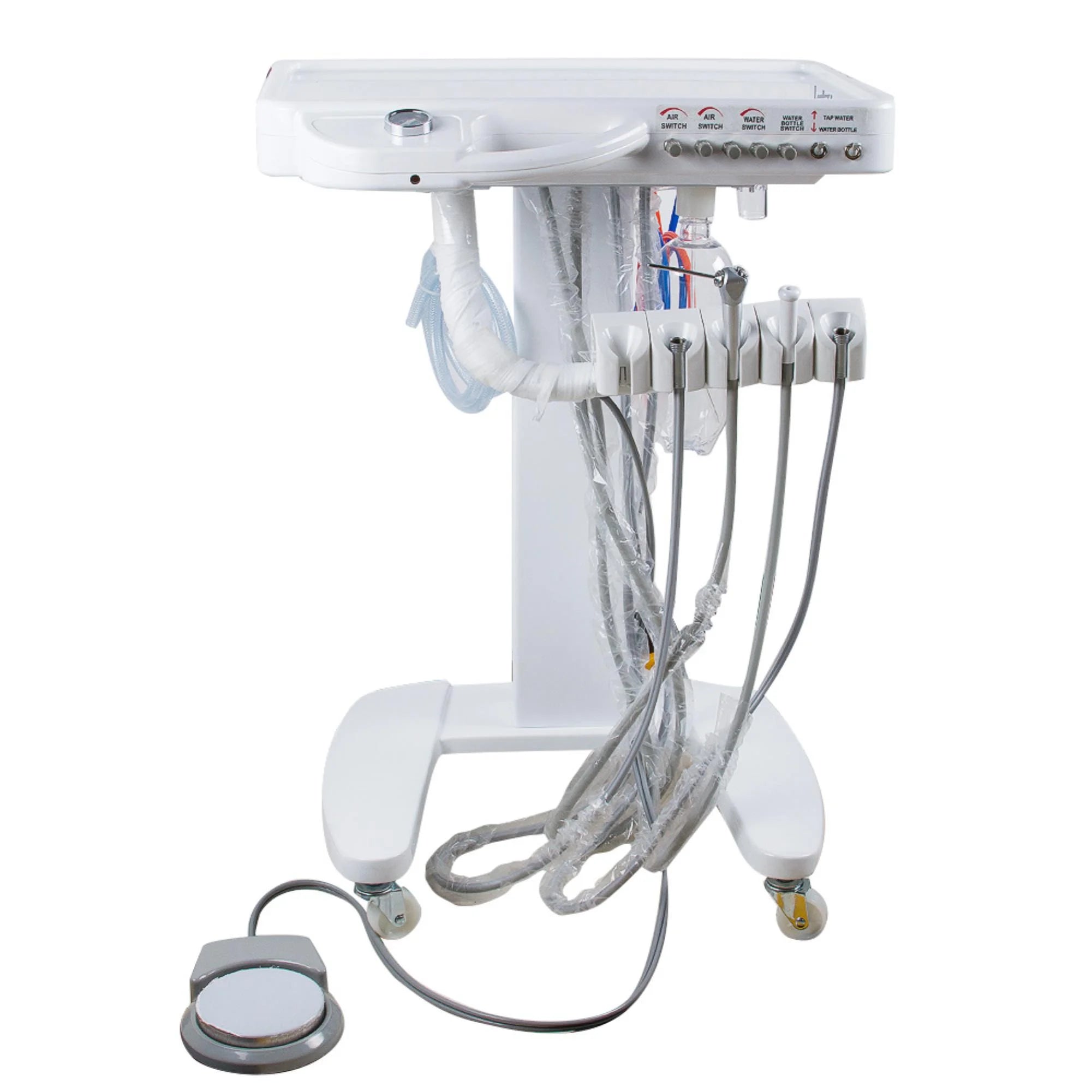 4-Hole Dental Delivery Mobile Cart Unit W97758