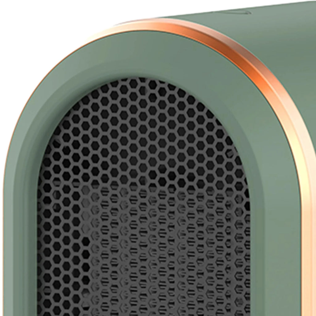 Green Mini Heater Fan with Tip Over Protection X75154