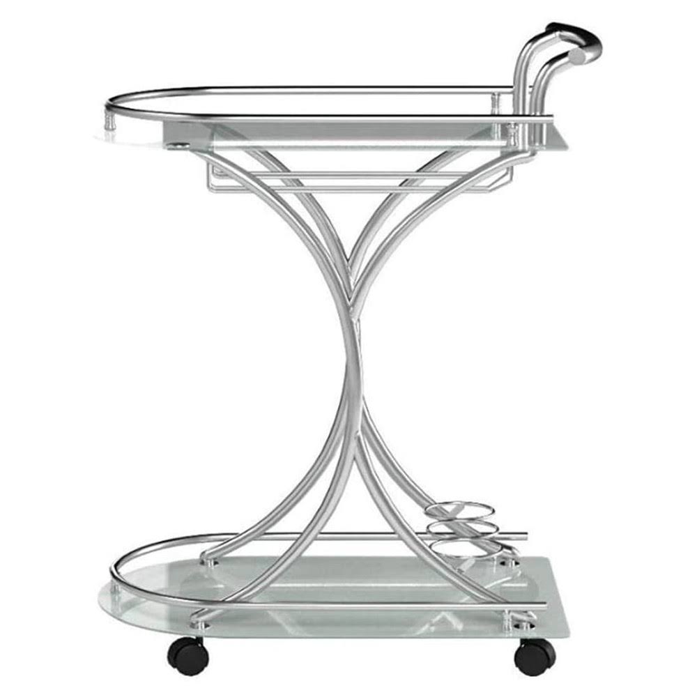 Metal/Glass Mobile Serving Cart F3016