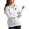 Women's White Atlanta Falcons Full-Zip Hoodie Q74474