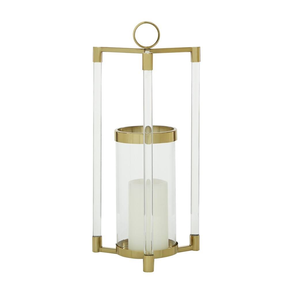 Gold Stainless Steel Lantern J844204
