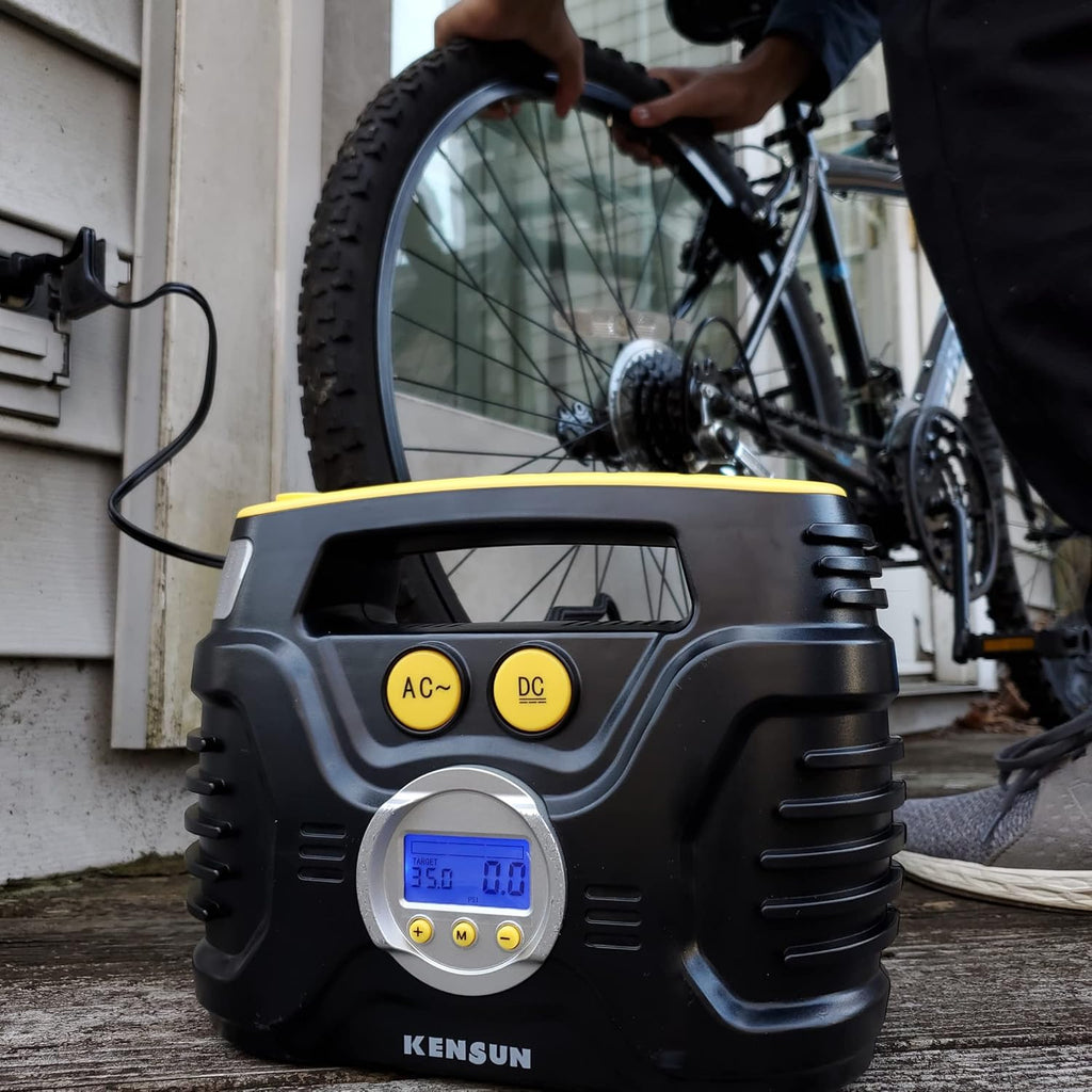 Portable 120psi Air Compressor Tire Inflator with Digital Gauge Q387197