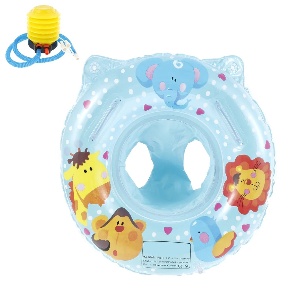 Blue Inflatable PVC Baby Swimming Pool Ring C28461