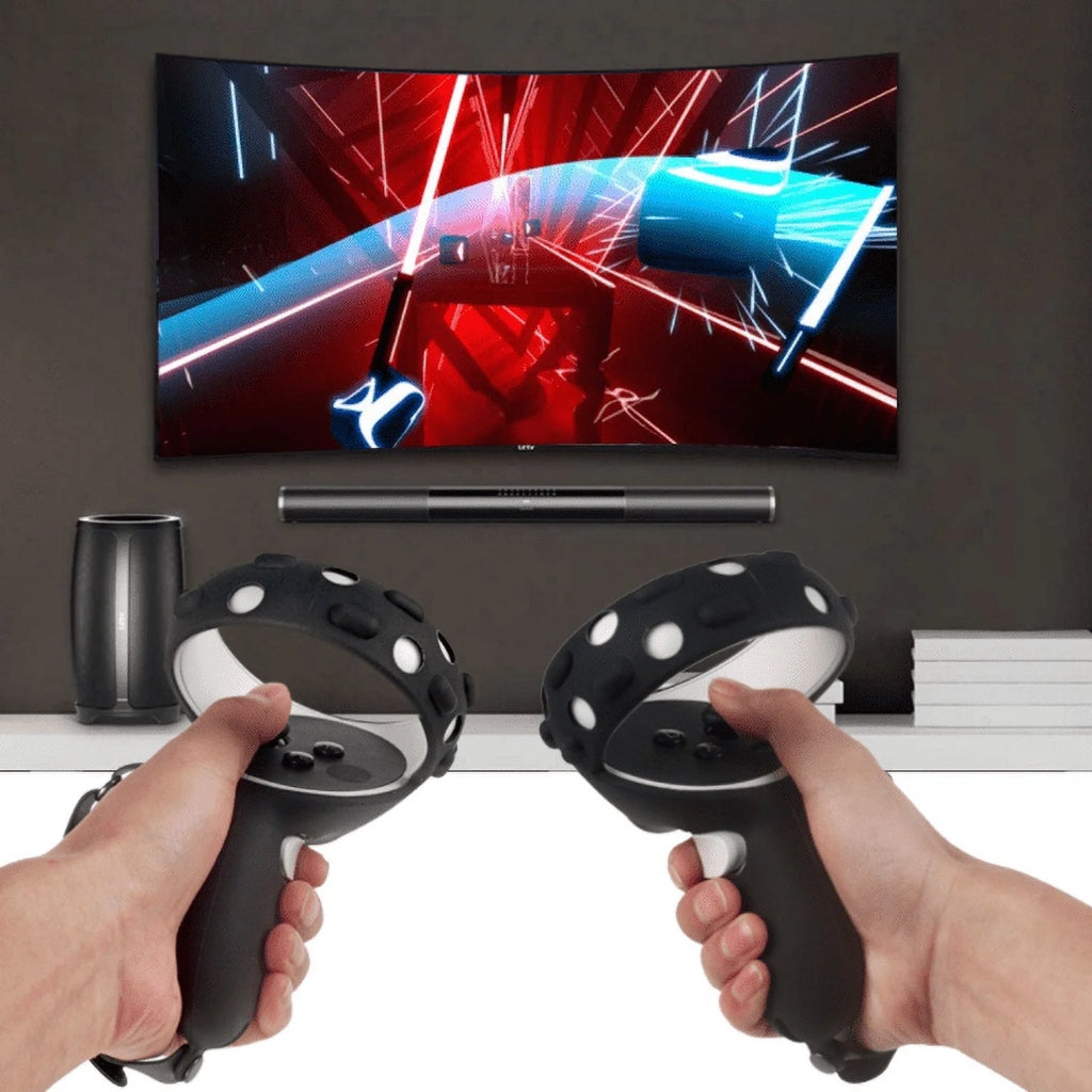 256 GB VR Headset with Silicone Controller Grip Cover F5723