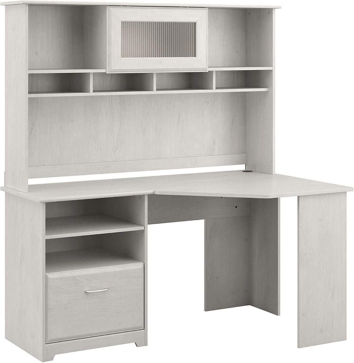 Natural Maple Corner Desk with Hutch Q929075
