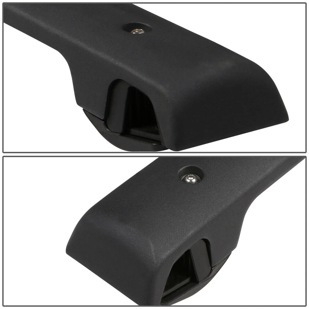 Black Aluminum Bolt-On Roof Rail Cross Bar N724