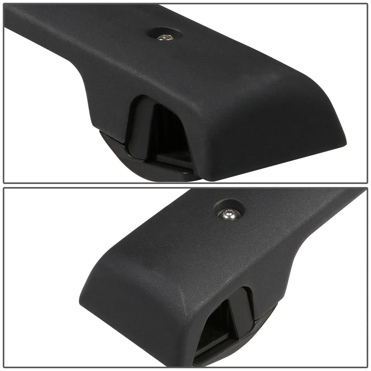Black Aluminum Bolt-On Roof Rail Cross Bar N724