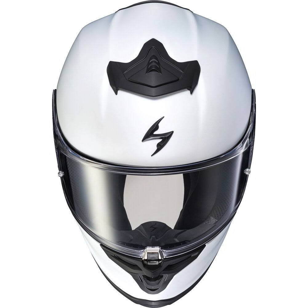 Matte Pearl White Solid Motorcycle Helmet O29377