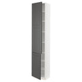 White High Cabinet with Shelves & 2 Doors Y838640