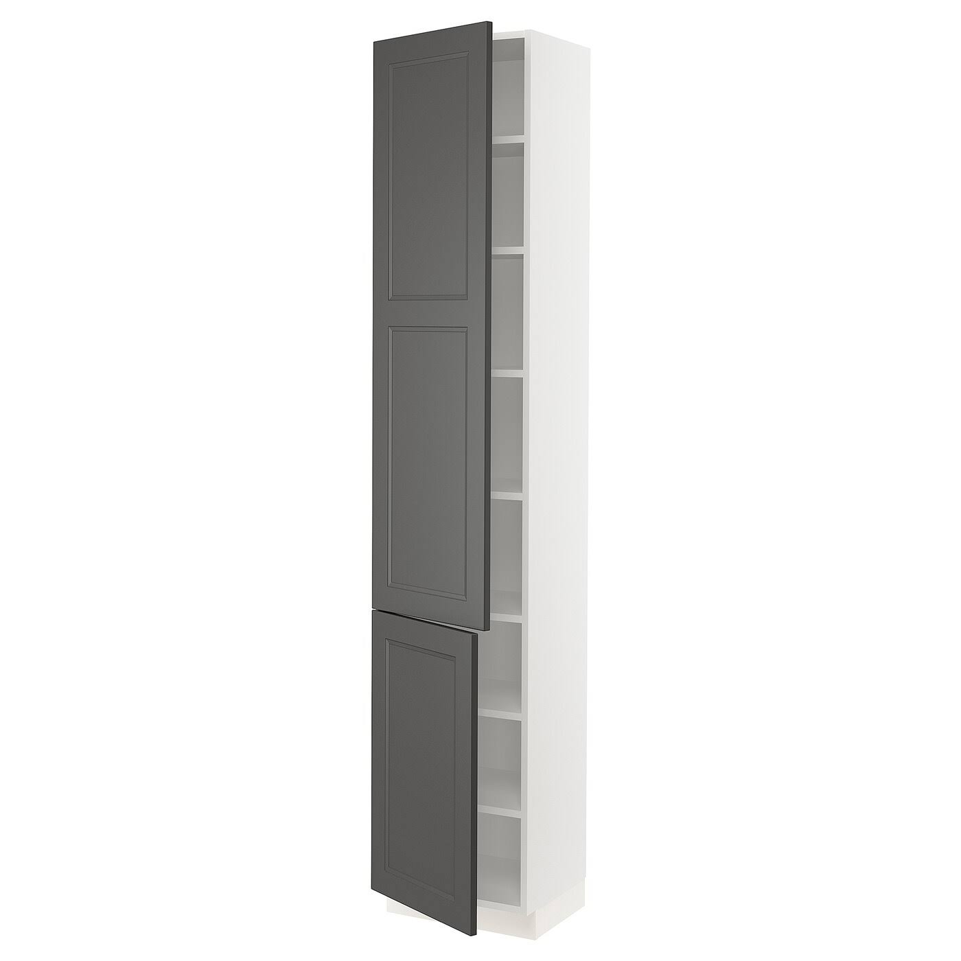 White High Cabinet with Shelves & 2 Doors Y838640