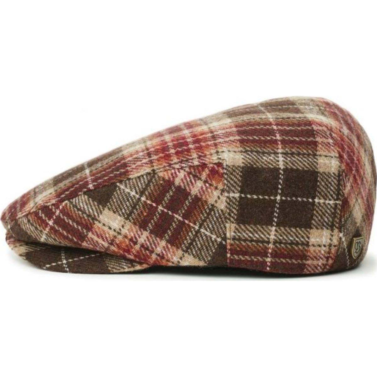 Brown Khaki Snap Flat Cap E860