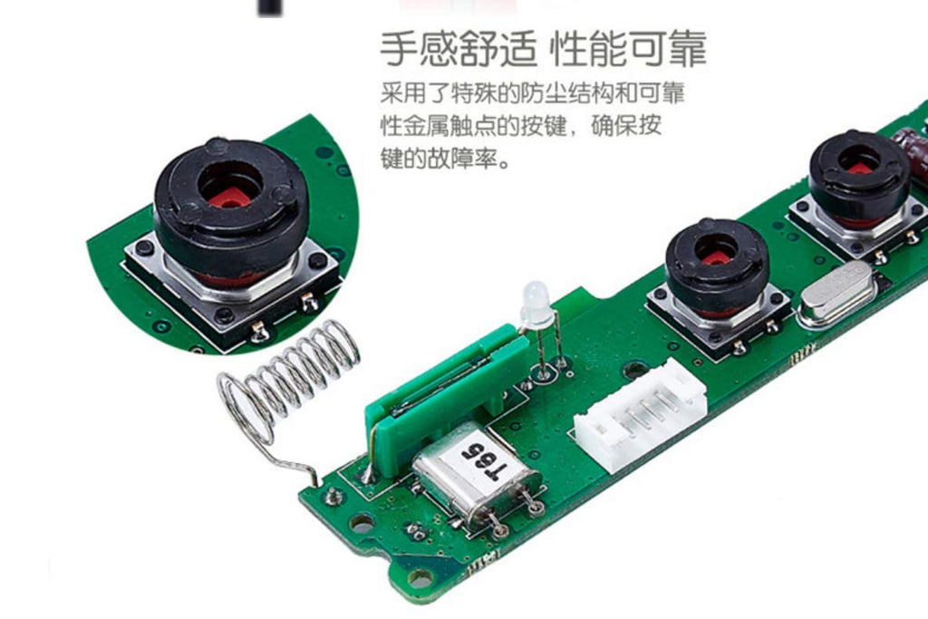 Wireless Transmitter Stop Button 2 Key Switch AC/DC (1 Transmitter+1 Receiver) K2853