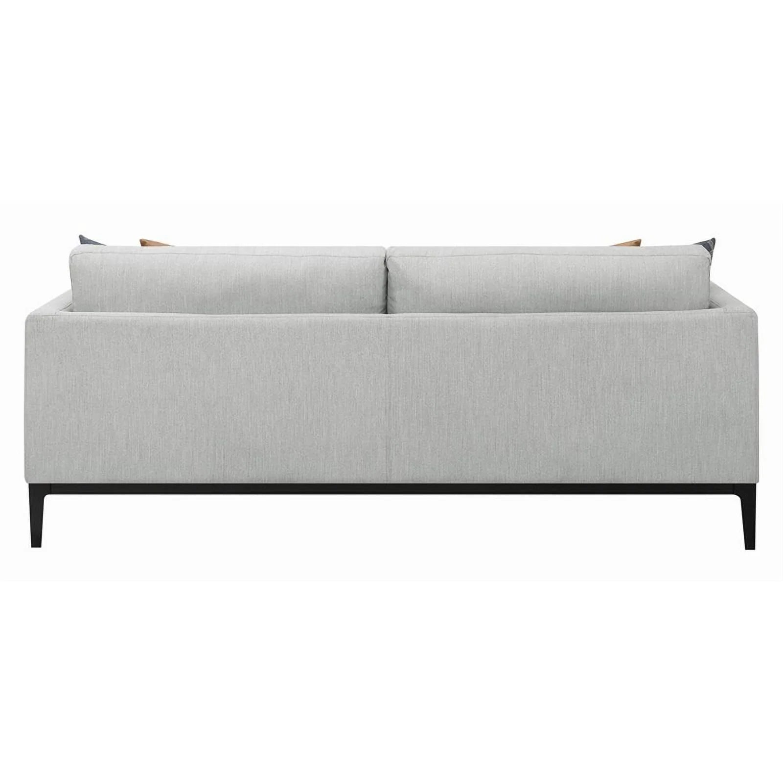 Light Gray Upholstered Fabric Sofa E307