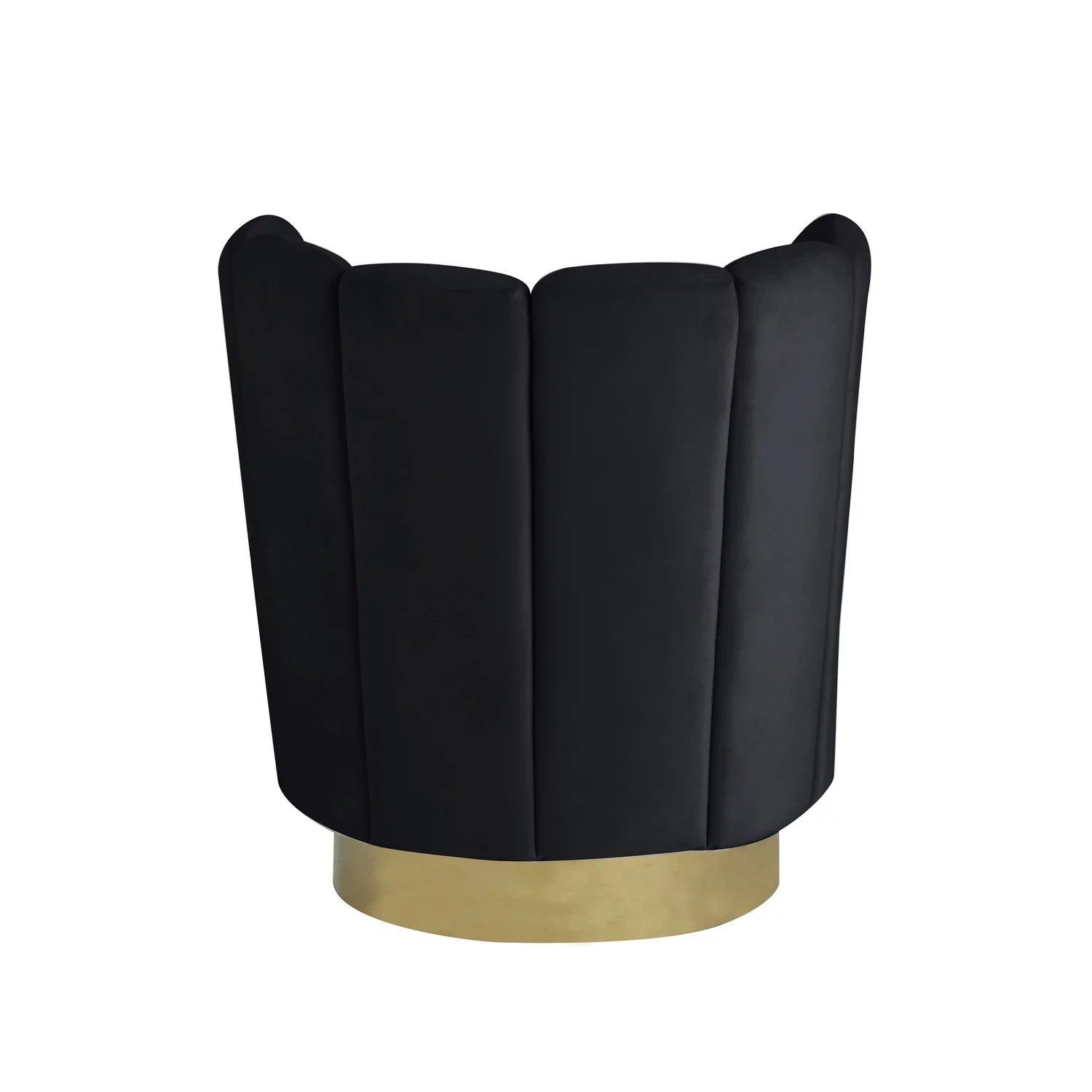 Black Velvet Swivel Accent Chair P895400