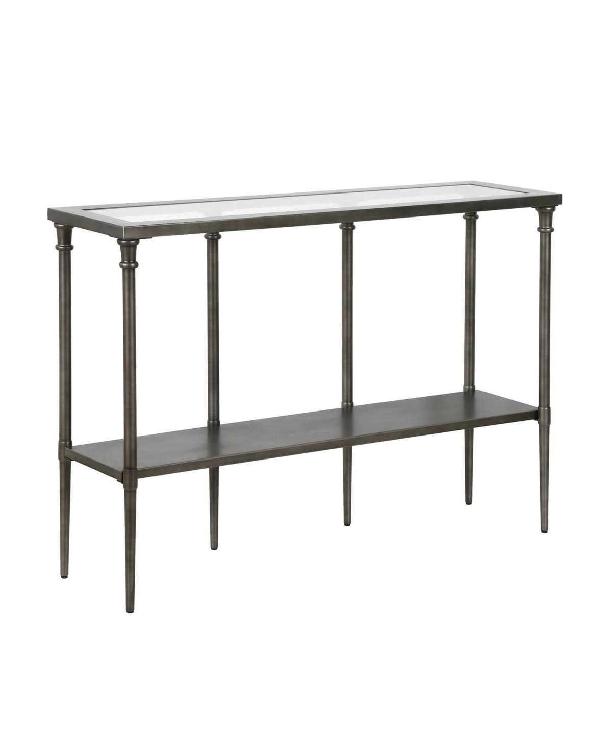 Aged Steel Console Table D38249