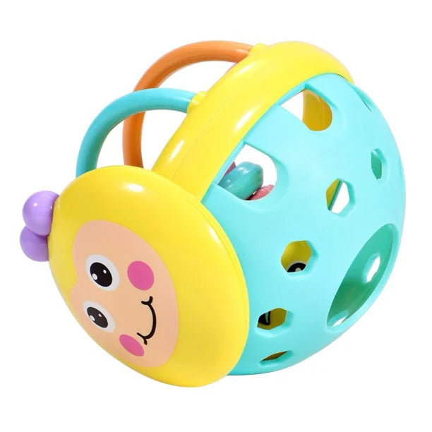 Rattle Ball Sensory Teether Toy Silicone Non-Toxic BPA Free I8795