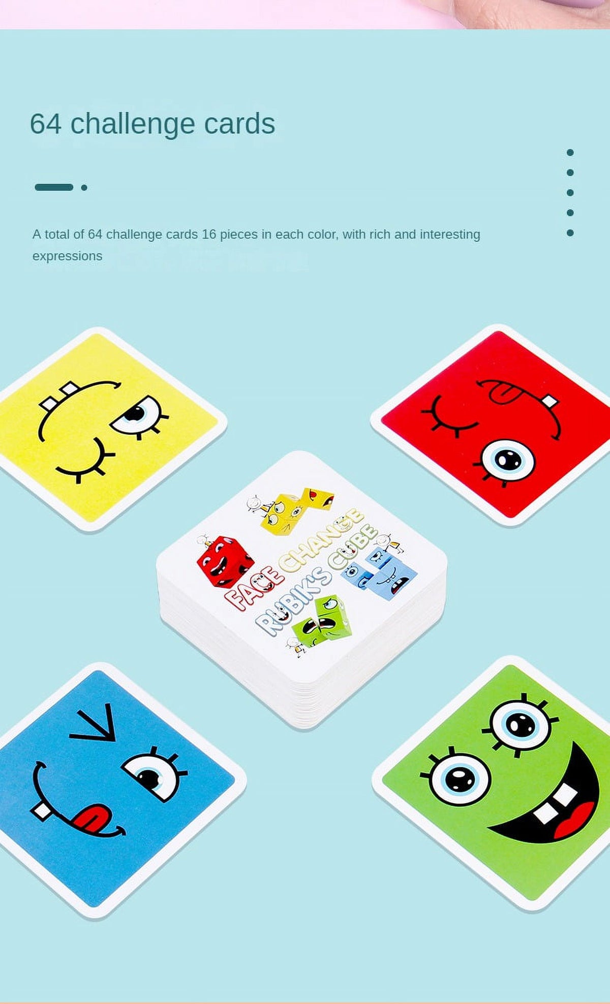 Wood Puzzle Montessori Expression Building Blocks Board Game I190