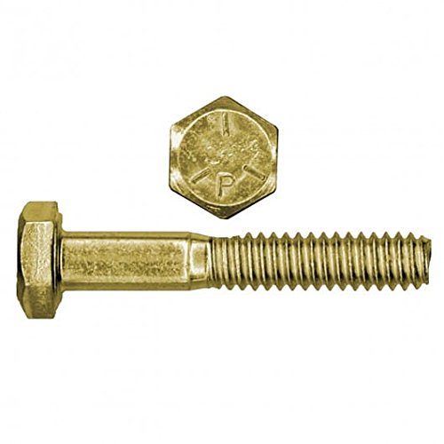 5/8-11 x 3 1/4 Hex Cap Screw Grade 5 Zinc Yellow Plated Steel, 25 pcs C569241