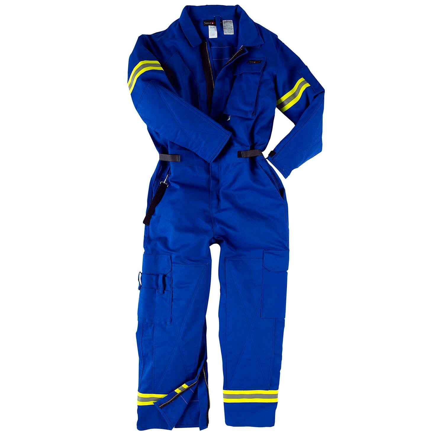 Navy Blue 2XL Flame Resistant Extrication Coverall H297696
