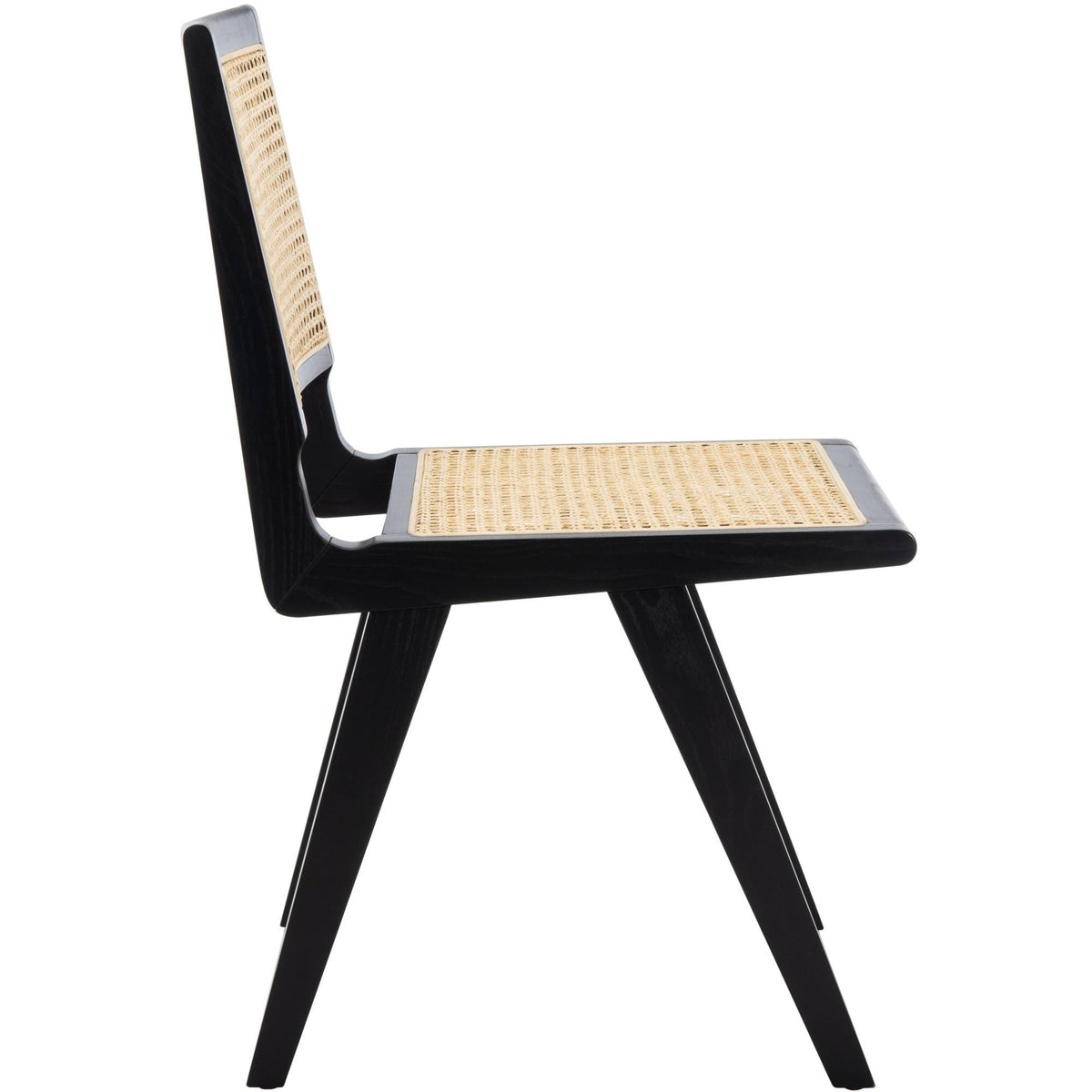Black Natural Cane Dining Chair Set of 2 B403120
