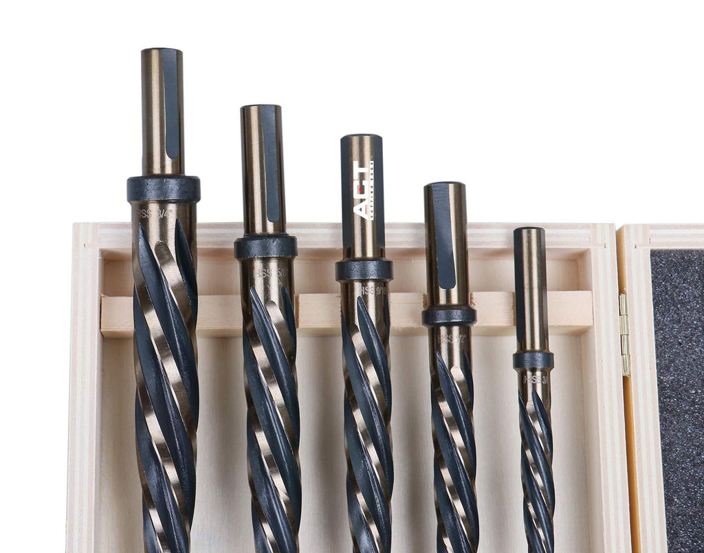 5 Pc H.S.S. Standard Spiral Flute Car Reamer Set U397567