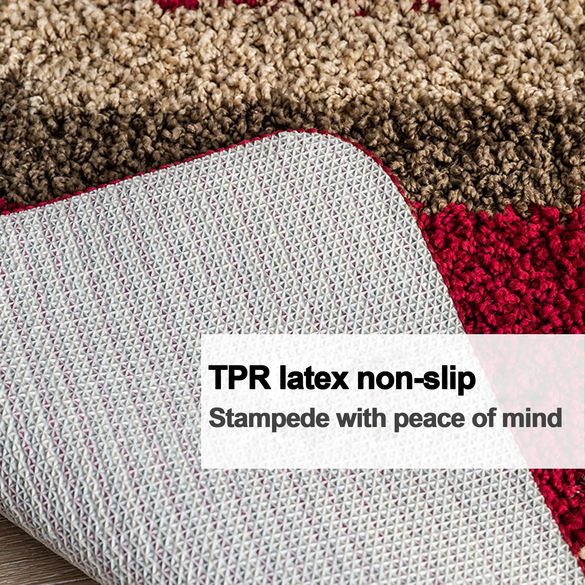 Purple Elite Flower Non Slip Absorbent Door Mat T591672