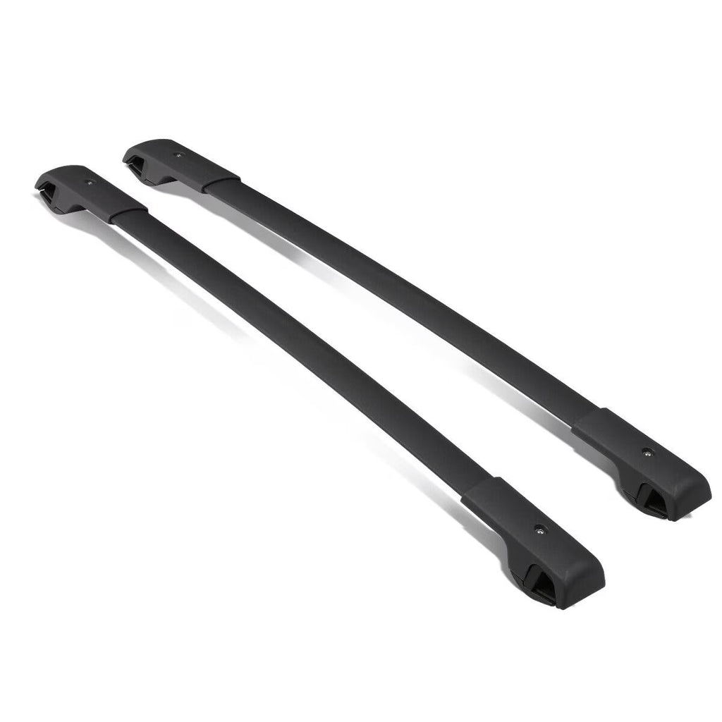 Black Aluminum Bolt-On Roof Rail Cross Bar N724