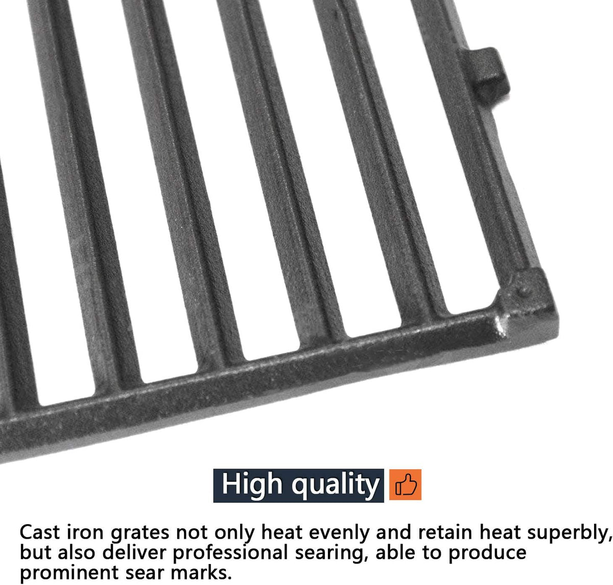 Set of 2 Cast Iron Grill Grates 19.5 inch N447