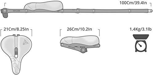 Brown Bicycle Saddle Lock B23508