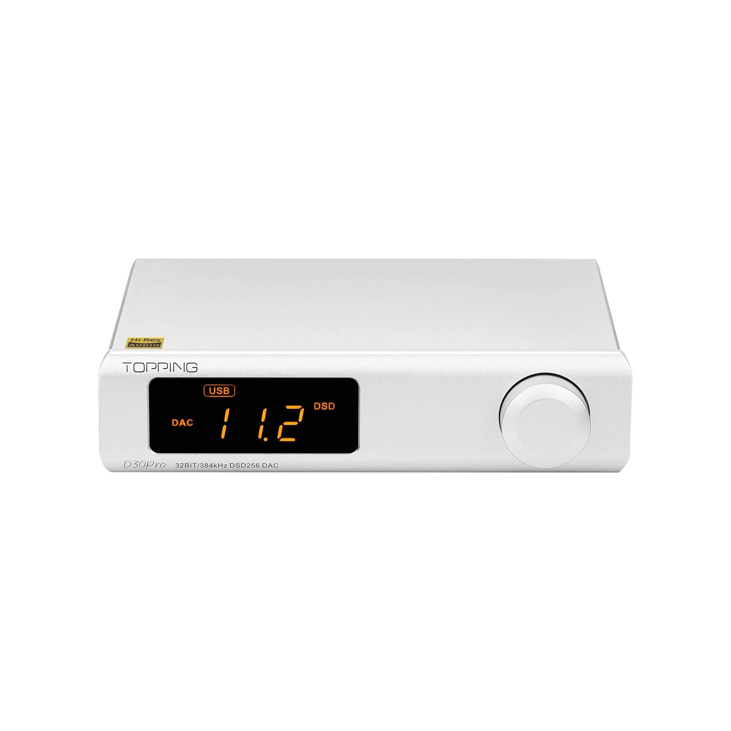 Silver Full Balanced DAC Decoder with Remote Control H6553