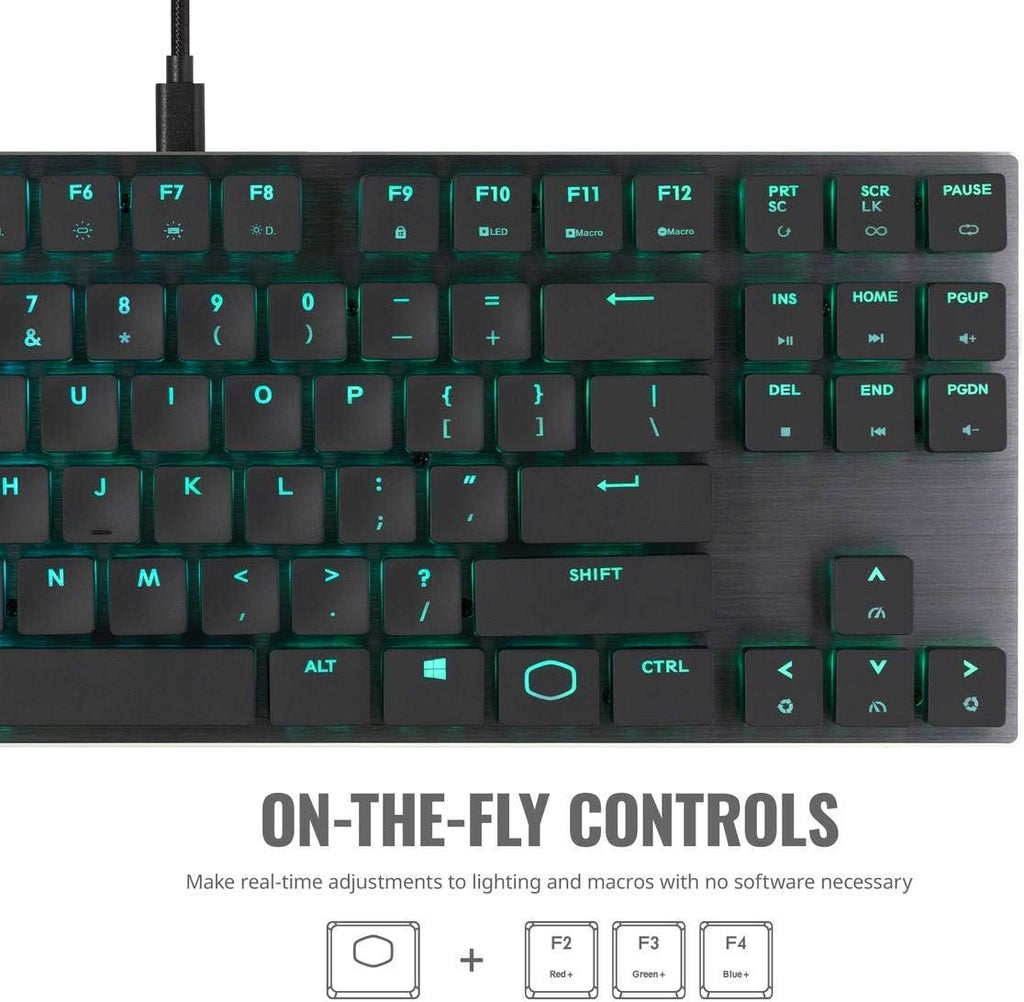 Renewed Tenkeyless Mechanical Keyboard with Cherry MX Low Profile Switches W2193